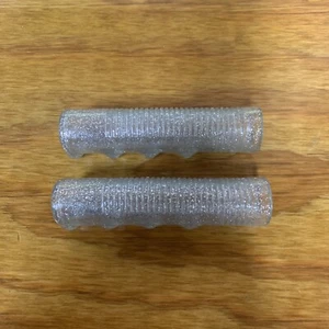 BICYLE GRIFFE KLAR SILBER GLITZER VINTAGE NIE BENUTZT - Bild 1 von 4