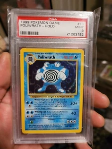 Pokemon Psa 9 base set poliwrath holo 1999 mint  - Picture 1 of 2