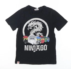 Tu Boys Ninjago Black T-Shirt 5 Years Graphic Logo - Picture 1 of 12