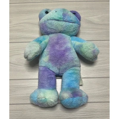 Build-A-Bear Plush Frog Stuffed Animal Tie Dye Pastel Colors 16 inch - Image 1 of 4
