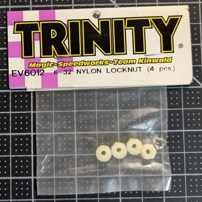EV6012	Trinity EV6012 Nylon Locknuts 6-32 (4)-Purple/White Package - Image 1 of 2