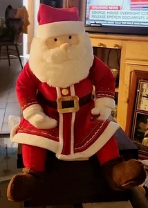 Hallmark Polar Express Plush Talking Santa Claus Jingle Bell 18” Christmas NOS - Picture 1 of 8