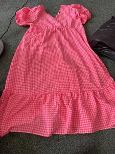 TU Neon Pink Dress Size 24 - Picture 1 of 7