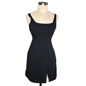 Hollister schwarzes A-Linien-Minikleid Damen Größe XS neu mit Etikett adrette minimalistische kurze - Bild 1 von 9