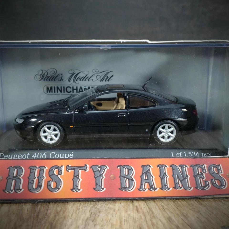 MINICHAMPS Peugeot 406 Cupé, Gris Cosmos, Edición Limitada Diecast, 1/43 En Caja Foto 1 de 4
