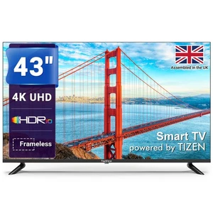 43 inch 4K UHD Smart TV powered by Tizen 3 HDMI 2 USB RJ45 - TeeView TV43QUT-UK - Picture 1 of 8