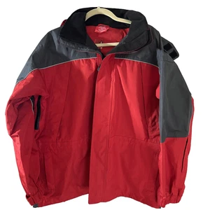 Fisherman Jacket Mens Medium Hooded Adventure Waterproof Fishing Outdoors Vented - Picture 1 of 14