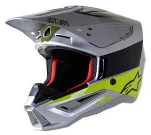 ALPINESTARS S-M5 SM5 HELM BOND SILBER GELB FLUO MILITARY GRÜN NEU MX GÜNSTIG - Bild 1 von 2