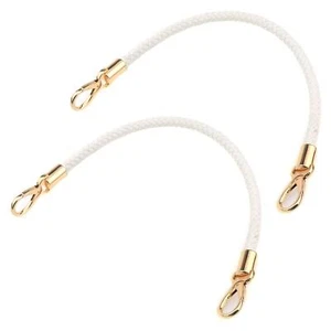 2pcs PU Leather Braided Strap Shoulder Bag Handles Replacement Straps for DIY... - Picture 1 of 5