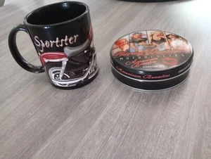 Harley Davidson Motorcycles American Beauties Untersetzer Set und Kaffeebecher  - Bild 1 von 9
