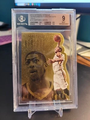 Anthony Davis - BGS 9 - 2013 Panini Intrigue #121 - Die-Cut Gold SSP /10 - READ - Image 1 of 3