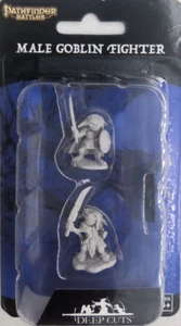 PATHFINDER BATALLAS CORTES PROFUNDOS MINIATURA NUEVO ~ DUENDE LUCHADOR MASCULINO - Imagen 1 de 2