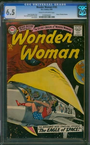 Wonder Woman #105 (1959) ⭐ CGC 6.5 ⭐ ¡Origen de Wonder Woman! Cómic de DC de la Edad de Plata - Imagen 1 de 3