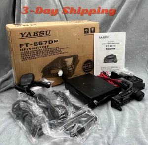 Yaesu FT-857DM 50W/20W HF 430mhz VHF UHF All Mode Confirmed Operation fast ship - Zdjęcie 1 z 24