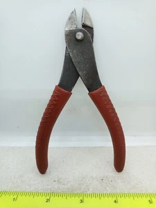 Vintage seltene Domino Marke England 5 1/2" Seitenschneider Blechschere Zange Draht elektrisch - Bild 1 von 19