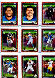 2024 Score A Treat Los Angeles Chargers Team Set 11 Base Cards Pumpkin Border - Picture 1 of 4