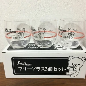 Rilakkuma Set Bicchieri Joshin San-x Limited 2019 Made in Japan - Foto 1 di 6