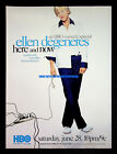Ellen Degeneres Here And Now Hbo Tv 2003 Trade Print Magazine Ad Poster Advert
