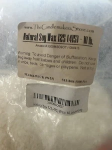 Soy Candle Science Wax Candle Making 8 lb Bag Premium Natural Soy Wax 415 Flakes - Picture 1 of 4