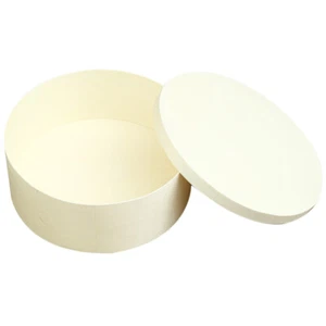 Wooden Candy Box Bridesmaid Storage Boxes with Lids Decorative Round - Picture 1 of 12