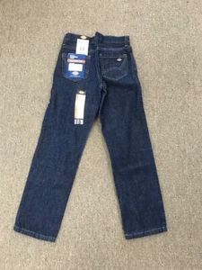 Dickies Boy's 5 Pocket Blue Jeans Classic Fit KD 110RNB size 16 - Picture 1 of 5