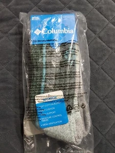 Nuevo de Lote Antiguo Columbia Mujer’s 2 Pares Calcetines Aqua Teal Gris Mezcla de Algodón Talla Crew Nuevos con Etiquetas - Imagen 1 de 8