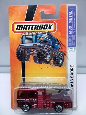Matchbox Superfast / MB 588 - Dennis Sabre Ladder Fire Truck - Met Red- Model x1 - Image 1 of 4