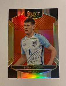 2016-17 Panini Select Red Prizm /199 John Stones #96 ENGLAND Manchester City - Picture 1 of 2