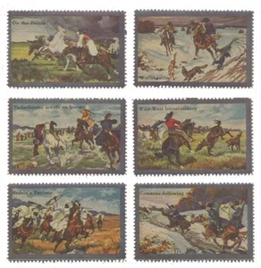 CINDERELLA - US POSTER STAMPS - HORSE-THEMED EARLY 20TH CENTURY SET OF 6 - Bild 1 von 2