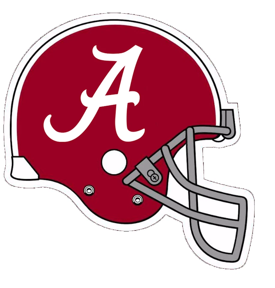 Calcomanía adhesiva troquelada de vinilo resistente a la intemperie Alabama Crimson Tide 19 Foto 1 de 1