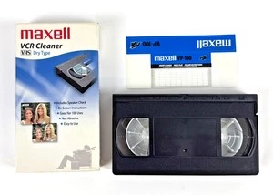 Videocassetta Maxell VP-100 VCR VHS pulitore testa tipo secco - usata - Foto 1 di 10