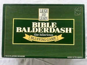 Vintage BIBLE BALDERDASH Board Game The Hilarious Bluffing Game - VG - FS - Picture 1 of 7