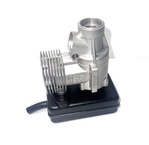 Hirobo Nitro Helicopter Black Rear Exhaust Muffler (Pipe) 60 Size Vintage New - Picture 1 of 5