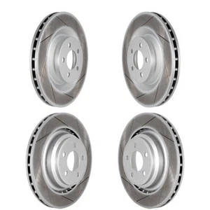 Front Rear Quiet Brake Rotors for Chrysler 300 2005-2014 oe69 Coated Aftermarket - Picture 1 of 12
