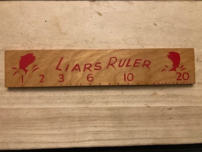 Vintage Fisherman's Liars Ruler. Gag gift fishermen. - Image 1 of 3