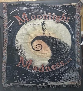 The Nightmare Before Christmas Jack Moonlight Madness Tapestry Throw Blanket - Picture 1 of 6