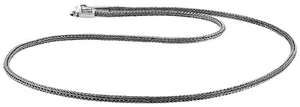 Collana Uomo Argento Sterling 925, Catena Cubana Bizantina Originale, Larghezza 0,12... - Foto 1 di 6