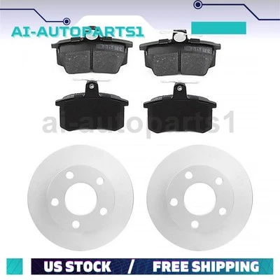 Juego de rotores de freno trasero + pastillas de freno para Audi A6 1995 1996 1997 Foto 1 de 4