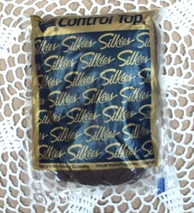 Vintage SILKIES CONTROL TOP Strumpfhose ~ 070605 X-Queen / XXL ~ TAUPE ~ Made in USA - Bild 1 von 5