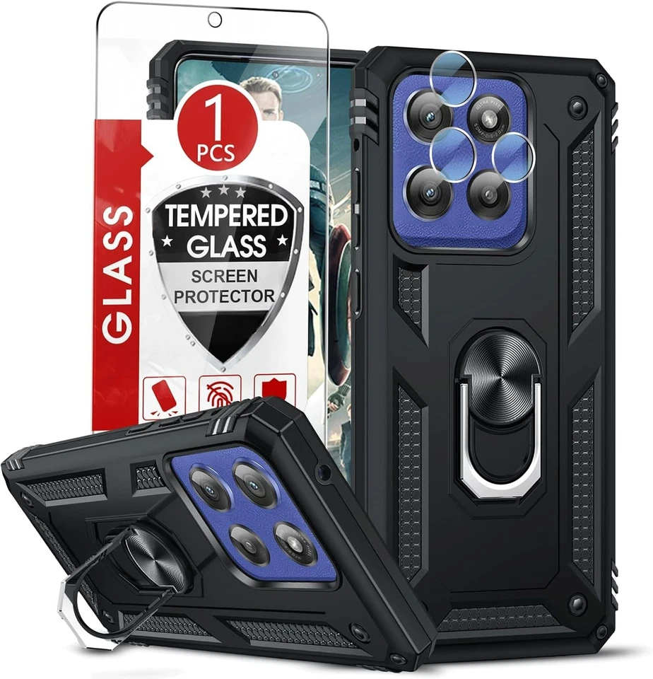 Funda de alta resistencia con protector de pantalla y lente de cámara para Moto G Stylus 2025 5G Foto 1 de 1