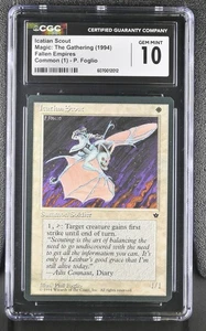 Icatian Scout CGC 10 Gem Mint Magic the Gathering 1994 Fallen Empires Foglio - Picture 1 of 2