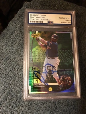 UD Ionix Hyper Tony Gwynn 1999 autógrafo autenticado!!  Raro Foto 1 de 2