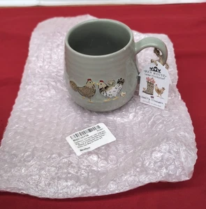 Cooksmart Hen House Lane Sage Mug | Farmhouse Stoneware Coffee Cup (SMALLCHIP) - Foto 1 di 2