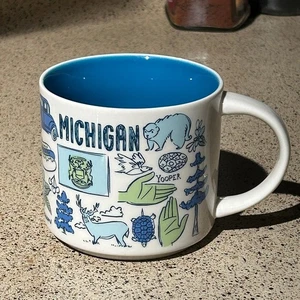 Starbucks Michigan Mug 14 oz Been There Series Ceramic 2022 - Picture 1 of 5