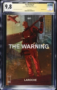 The Warning #1 CGC 9.8 JSA SS 1st First Print Signed Edward Laroche 2018 Image - Bild 1 von 2