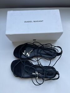 Authentic Isabel Marant Black Sandals Size 39 NEW