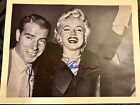 Joe Dimaggio & Marilyn Monroe Rare B&W Reprint Of Original Photograph Signed Coa