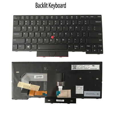 New For Lenovo Thinkpad T470 T480 Backlit US Keyboard 1AX569 01AX487 01HX499 - Image 1 of 4