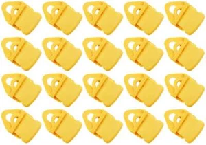 20x HOLDON MINI CLIP Molton telone tenditore GIALLO morsetto morsetto supporto occhiello - Foto 1 di 10