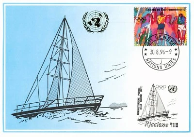 United Nations Blue Maximum Card Geneva 290 Riccione 1996 - Image 1 of 2